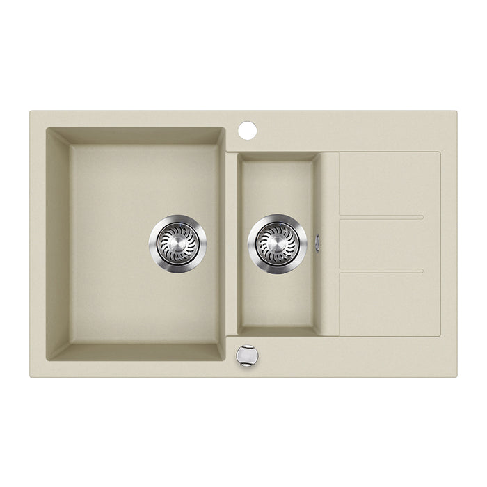 Bergström Lavello Beige 80 x 50 cm con area di asciugatura