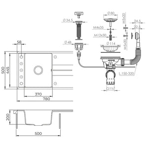 Bergström Lavello Beige 78 x 50 cm