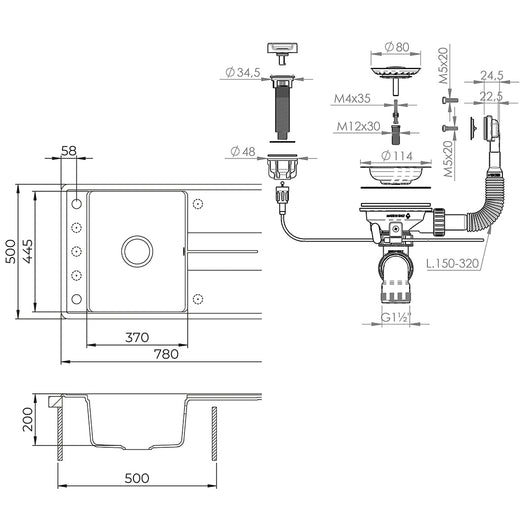 Bergström Lavello Beige 78 x 50 cm