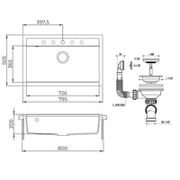 Bergström Lavello Beige 80 x 51 cm