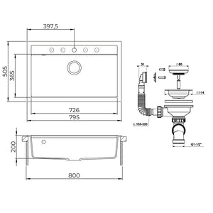 Bergström Lavello Beige 80 x 51 cm