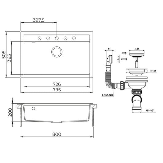 Bergström Lavello Beige 80 x 51 cm