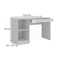 Vicco Tavolo da toeletta Bianco/bianco lucido 119.8 cm