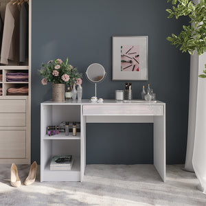 Vicco Tavolo da toeletta Bianco/bianco lucido 119.8 cm