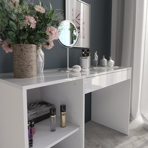 Vicco Tavolo da toeletta Bianco/bianco lucido 119.8 cm