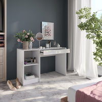 Vicco Tavolo da toeletta Bianco/bianco lucido 119.8 cm