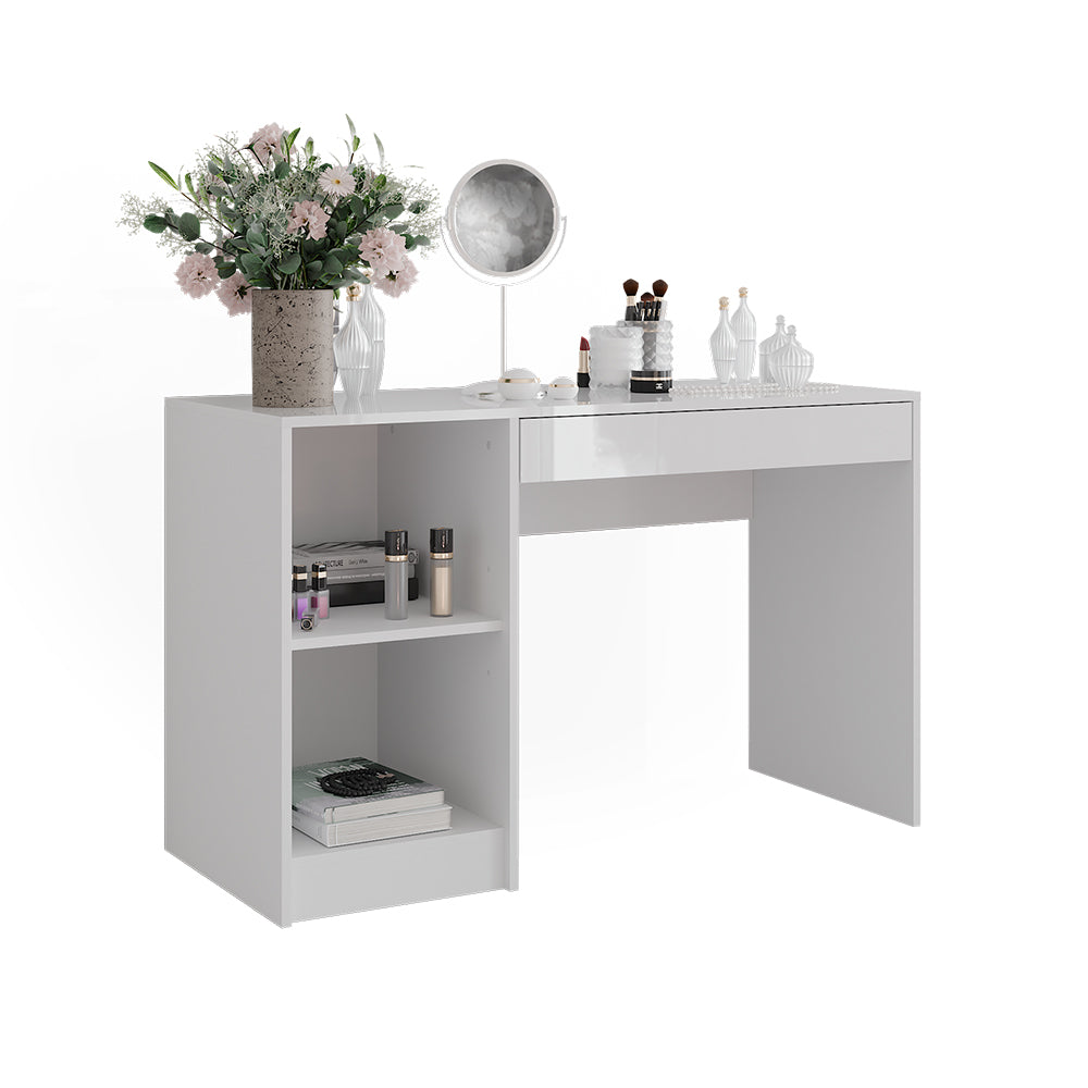 Vicco Tavolo da toeletta Bianco/bianco lucido 119.8 cm