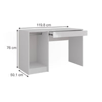 Vicco Tavolo da toeletta Bianco/bianco lucido 119.8 cm