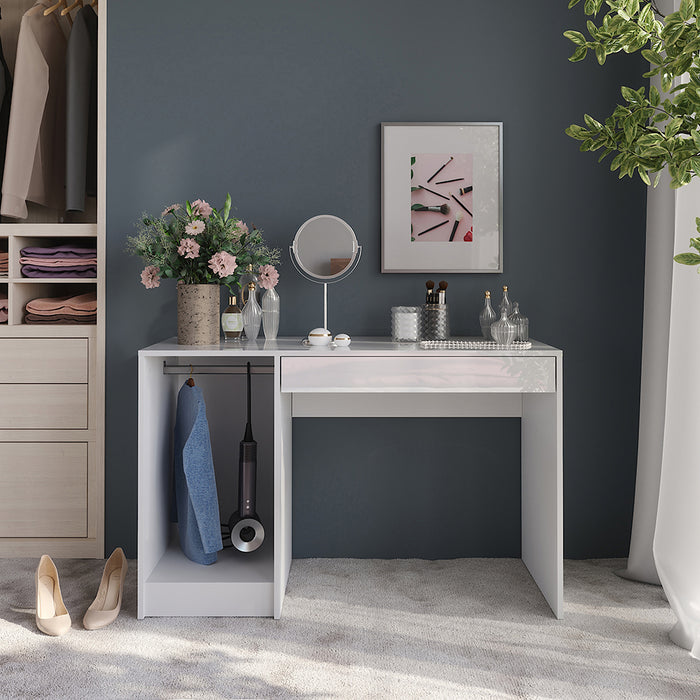 Vicco Tavolo da toeletta Bianco/bianco lucido 119.8 cm