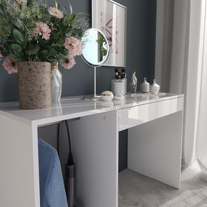 Vicco Tavolo da toeletta Bianco/bianco lucido 119.8 cm