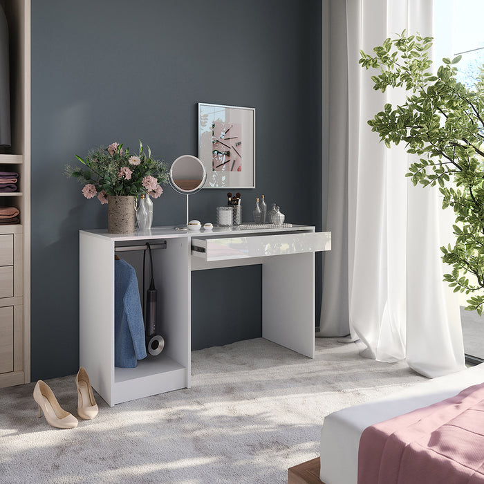 Vicco Tavolo da toeletta Bianco/bianco lucido 119.8 cm