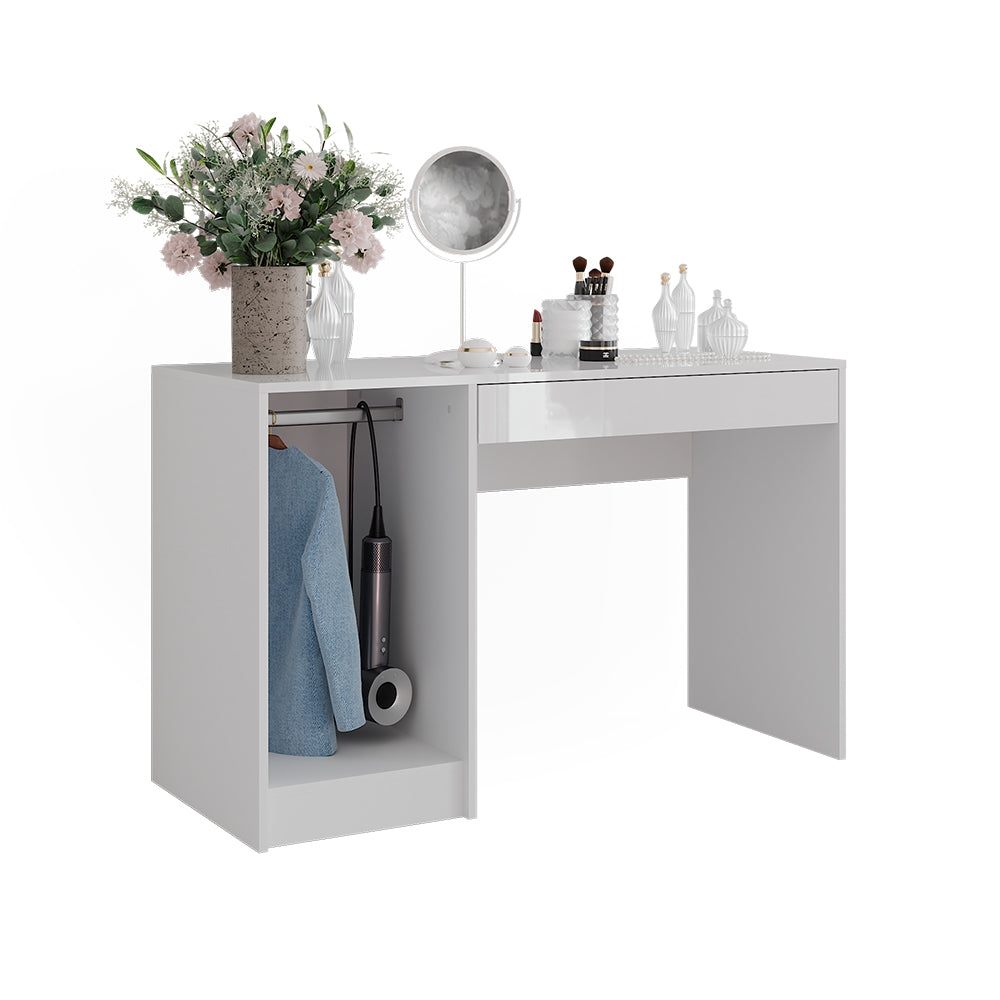 Vicco Tavolo da toeletta Bianco/bianco lucido 119.8 cm