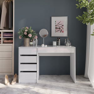 Vicco Tavolo da toeletta Bianco/bianco lucido 119.8 cm