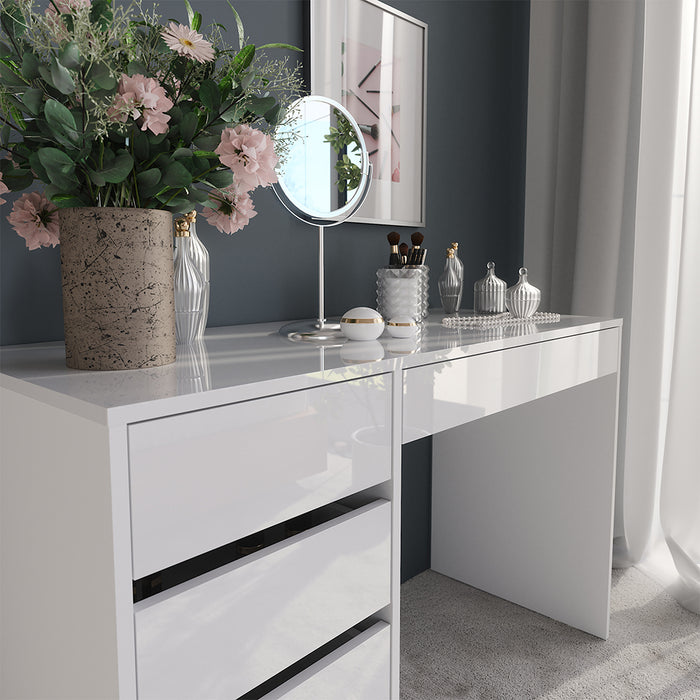 Vicco Tavolo da toeletta Bianco/bianco lucido 119.8 cm