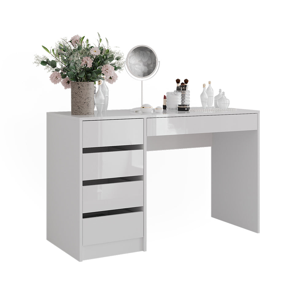 Vicco Tavolo da toeletta Bianco/bianco lucido 119.8 cm