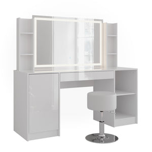 Vicco Tavolo da toeletta Bianco 158.2 cm 8 parti