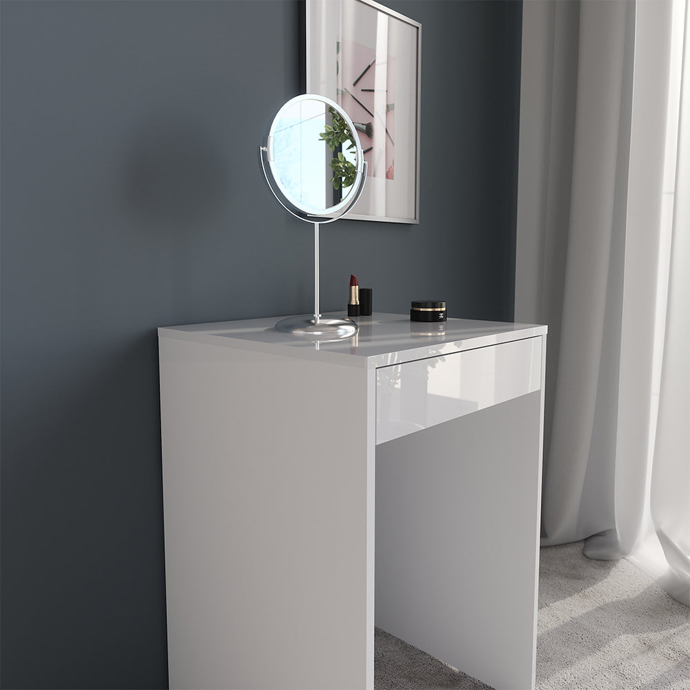 Vicco Tavolo da toeletta Bianco/bianco lucido 51.4 cm