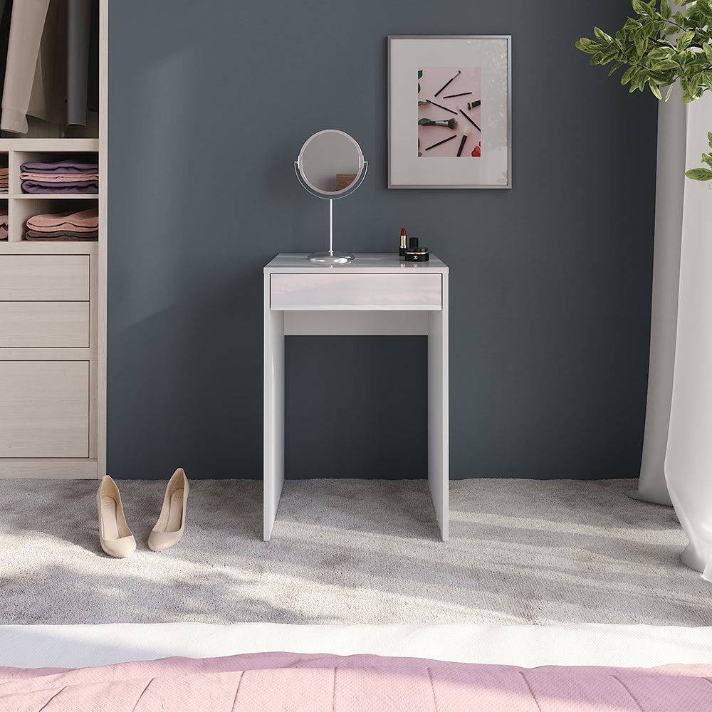 Vicco Tavolo da toeletta Bianco/bianco lucido 51.4 cm