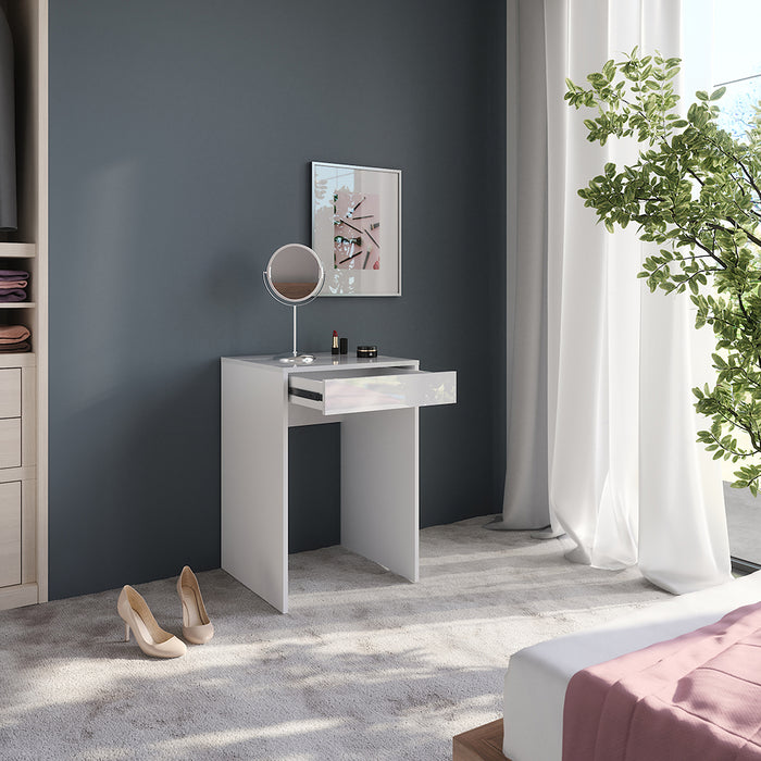 Vicco Tavolo da toeletta Bianco/bianco lucido 51.4 cm