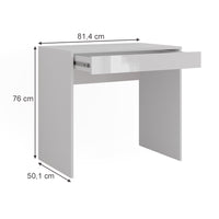 Vicco Tavolo da toeletta Bianco/bianco lucido 81.4 cm