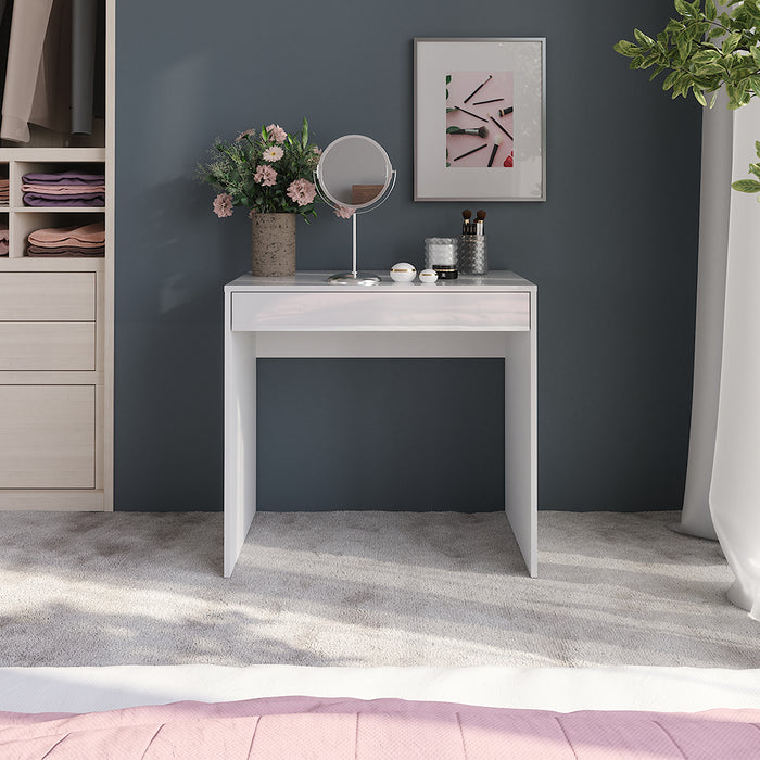 Vicco Tavolo da toeletta Bianco/bianco lucido 81.4 cm