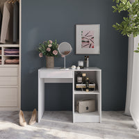 Vicco Tavolo da toeletta Bianco/bianco lucido 89.8 cm