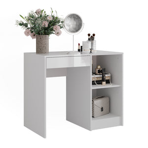 Vicco Tavolo da toeletta Bianco/bianco lucido 89.8 cm