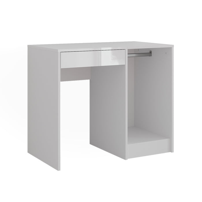 Vicco Tavolo da toeletta Bianco/bianco lucido 89.8 cm