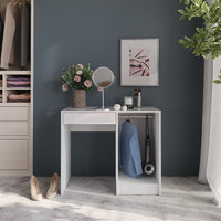 Vicco Tavolo da toeletta Bianco/bianco lucido 89.8 cm