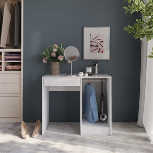 Vicco Tavolo da toeletta Bianco/bianco lucido 89.8 cm