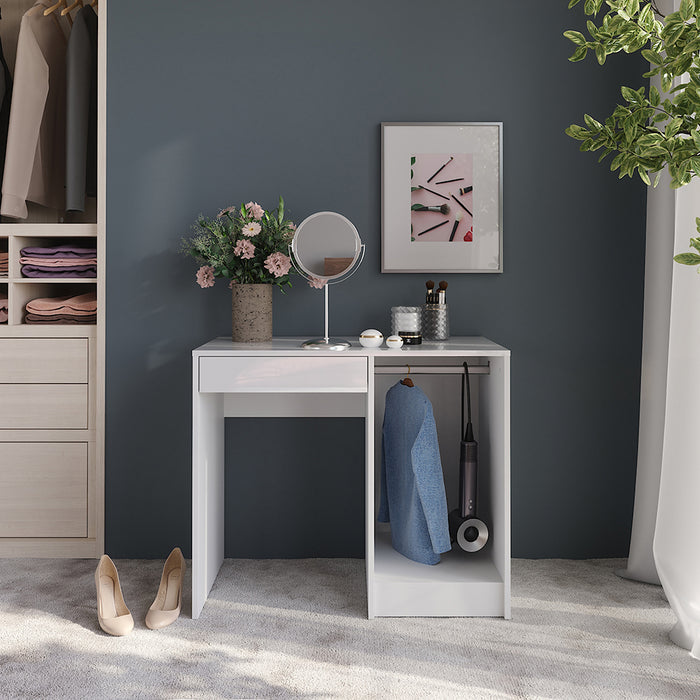 Vicco Tavolo da toeletta Bianco/bianco lucido 89.8 cm