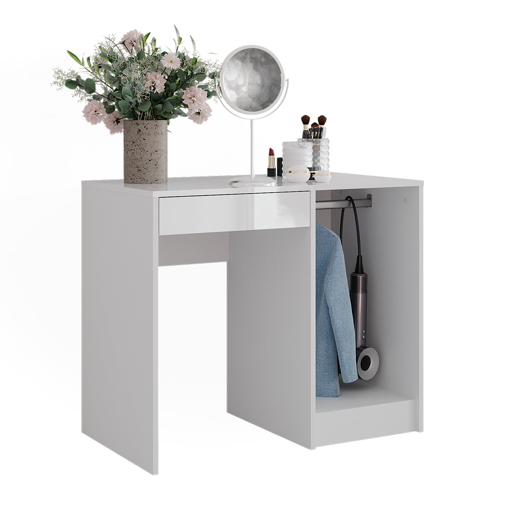 Vicco Tavolo da toeletta Bianco/bianco lucido 89.8 cm