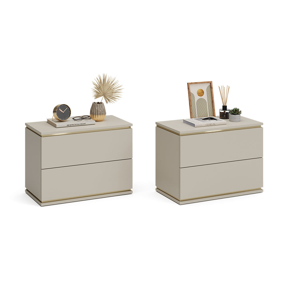 Vicco Comodino Cachemire Set di 2