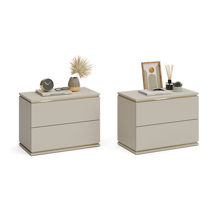 Vicco Comodino Cachemire Set di 2