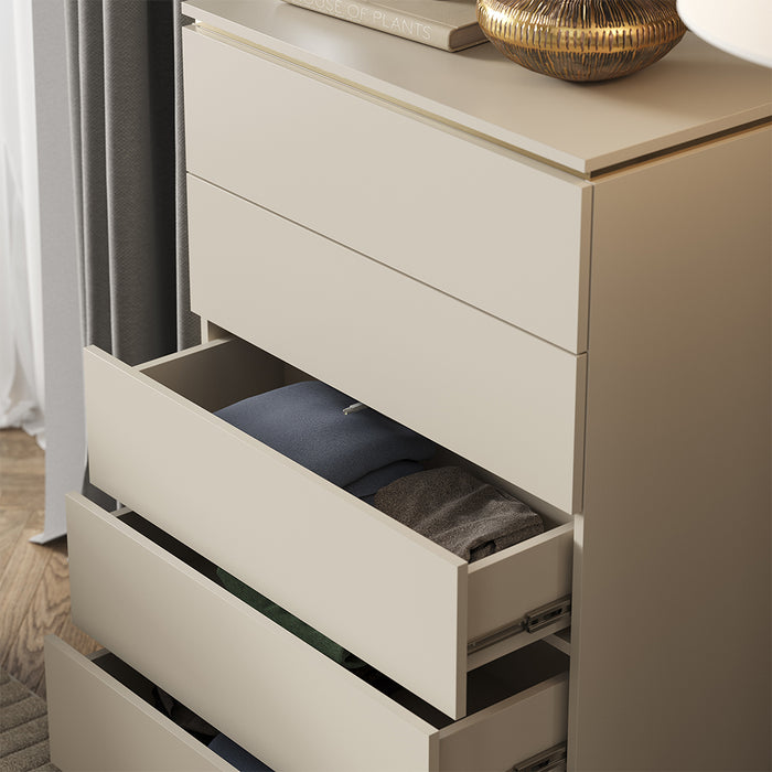 Vicco Cassettiera per camera da letto Cachemire 76 x 109.1 cm con 5 cassetti