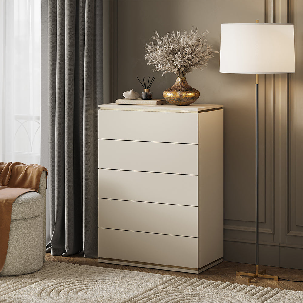 Vicco Cassettiera per camera da letto Cachemire 76 x 109.1 cm con 5 cassetti