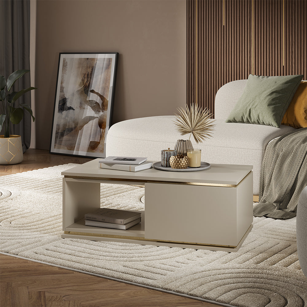 Vicco Tavolino Cachemire 90 x 50 cm con cassetto