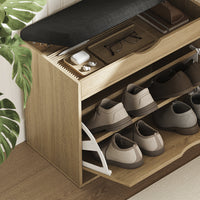 Vicco Panca scarpiera da ingresso Sonoma 60 x 51 cm con 2 scomparti