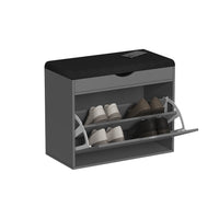 Vicco Panca scarpiera da ingresso Antracite 60 x 51 cm con 2 scomparti