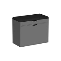 Vicco Panca scarpiera da ingresso Antracite 60 x 51 cm con 2 scomparti