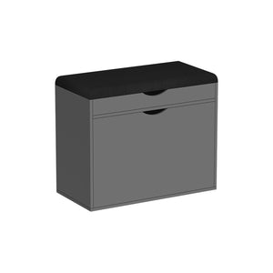 Vicco Panca scarpiera da ingresso Antracite 60 x 51 cm con 2 scomparti