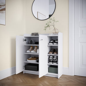 Vicco Mobile porta scarpe Bianco 83 x 91.4 cm con 2 porte