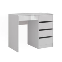 Vicco Tavolo da toeletta Bianco/bianco lucido 89.8 cm