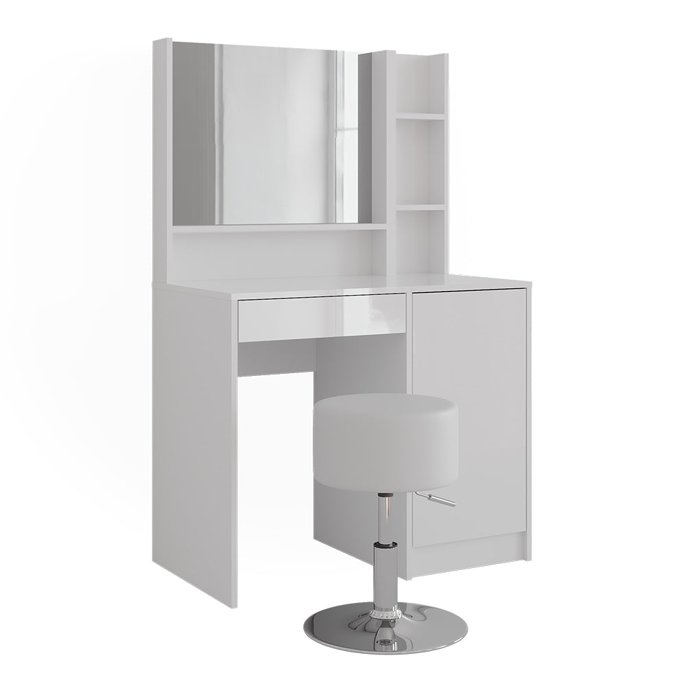 Vicco Tavolo da toeletta Bianco 89.8 cm 7 parti