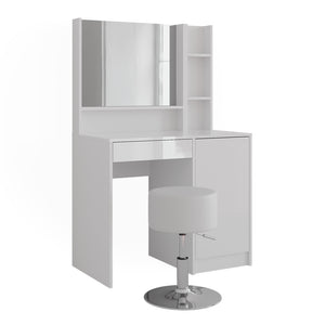 Vicco Tavolo da toeletta Bianco 89.8 cm 7 parti