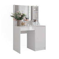 Vicco Tavolo da toeletta Bianco 89.8 cm 6 parti