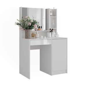 Vicco Tavolo da toeletta Bianco 89.8 cm 6 parti