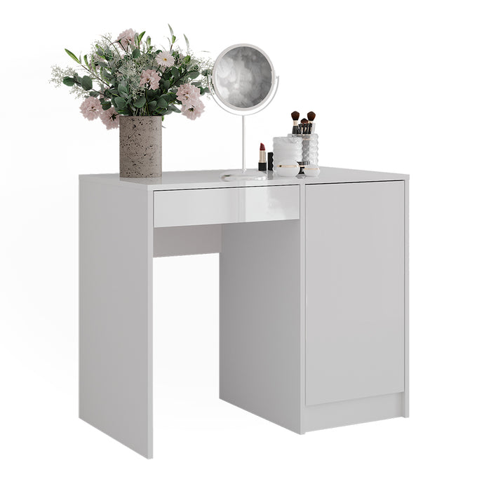 Vicco Tavolo da toeletta Bianco/bianco lucido 89.8 cm