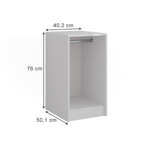 Vicco Credenza Bianco 40.2 x 76.2 cm con coperchio del contenitore