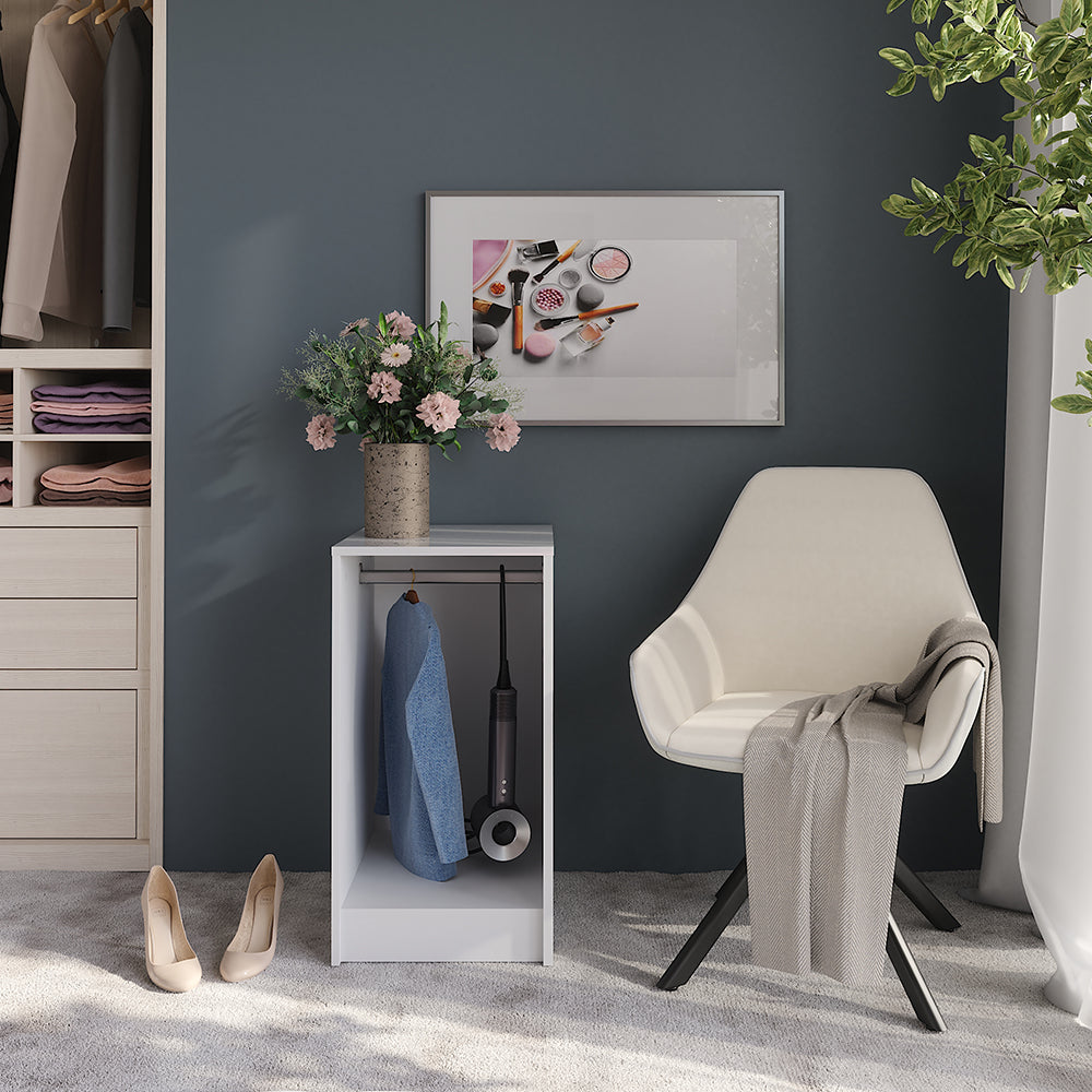 Vicco Credenza Bianco 40.2 x 76.2 cm con coperchio del contenitore